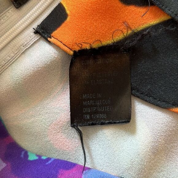 Desigual by Christian Lacroix Multicolored Butterfly Print and Tropical Flowers. - Picture 10 of 12